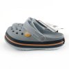 ÇOCUK CROCS CROCBAND ICONİC COMFORT GRİ TURUNCU