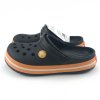 ÇOCUK CROCS CROCBAND ICONİC CROCS COMFORT SİYAH TURUNCU