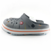 CROCS CROCBAND GRİ TURUNCU BOYA DESENLİ UNİSEX TERLİK