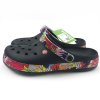 CROCS CROCBAND SİYAH KIRMIZI YILDIZ BANT DESENLİ UNİSEX TERLİK