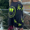 MİSS GOODLİFE SWEATSHIRT JOY HEARTFACE TAŞLI ANTRASİT